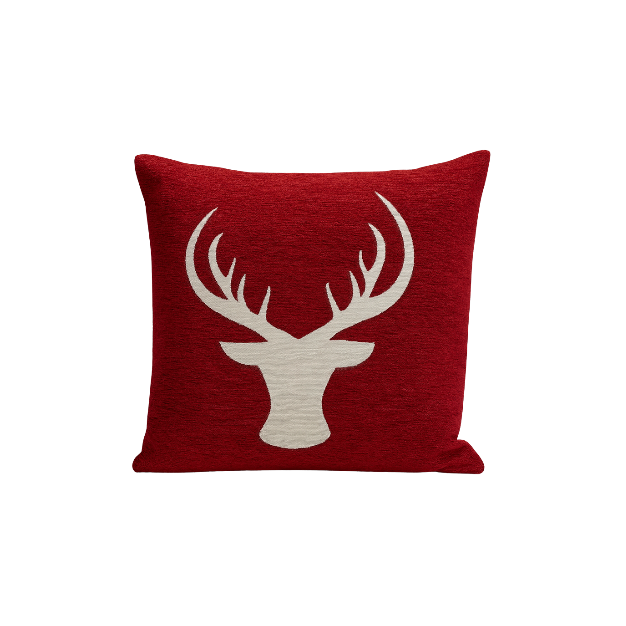 Deer Kerst Kussen Rood 45x45 cm