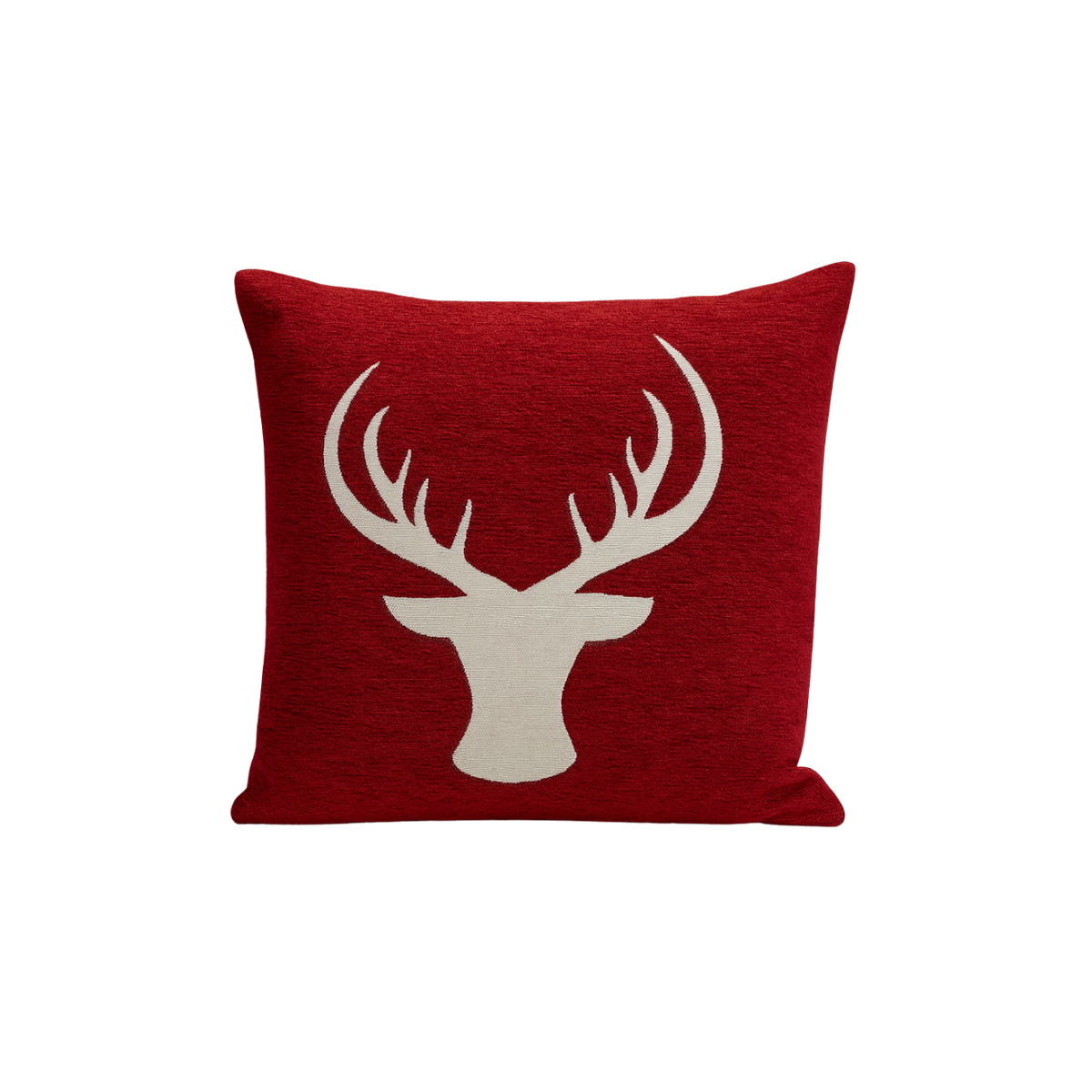 Deer Kerst Kussen Rood 45x45 cm